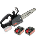 LISAM SG 22 - Akku-Kettensäge 2 x 18 V 2 Ah - Schwert 25 cm