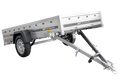 UNITRAILER GARDEN 264/R KIPP – Pkw-Anhänger 264 × 125 cm mit Blattfedern und Stoßdämpfern