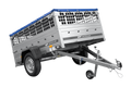 UNITRAILER GARDEN 201 KIPP – Pkw-Anhänger 200 × 125 cm – Gitterbordwände, H-0-Rahmen und blaue Flachplane