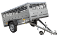 UNITRAILER GARDEN 230 KIPP – Pkw-Anhänger 230 × 125 cm – Gitterbordwände, H-0-Rahmen und graue Flachplane