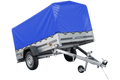 UNITRAILER GARDEN 230 KIPP – Pkw-Anhänger 230 × 125 cm – H-800-Spriegel und blaue Hochplane