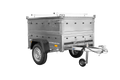 UNITRAILER GARDEN 150 KIPP – Pkw-Anhänger 150 × 106 cm – BIS-Bordwände, Aluminiumdeckel