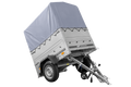 UNITRAILER GARDEN 150 KIPP – Einachsanhänger 150 × 106 cm, BIS, H-800 und graue Plane