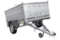 UNITRAILER GARDEN 230/R KIPP – Einachsanhänger 230 × 125 cm mit Blattfederung – BIS-Bordwände, Aluminiumdeckel