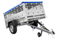 UNITRAILER GARDEN 200 KIPP – Pkw-Anhänger 200 × 106 cm – Gitterbordwände, H-0-Rahmen und blaue Flachplane