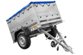UNITRAILER GARDEN 150 KIPP – Pkw-Anhänger 150 × 106 cm – BIS-Bordwände und blaue Flachplane