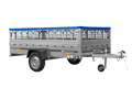 UNITRAILER GARDEN 265/R KIPP – Einachsanhänger 264 × 150 cm mit Blattfederung – Gitterbordwände, H-0, blaue Flachplane