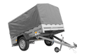 UNITRAILER GARDEN 201 KIPP – Pkw-Anhänger 200 × 125 cm – H-800-Spriegel und graue Hochplane