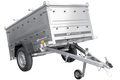 UNITRAILER GARDEN 200 KIPP – Pkw-Anhänger 200 × 106 cm – BIS-Bordwände und Aluminiumdeckel