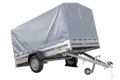 UNITRAILER GARDEN 265 KIPP – Pkw-Anhänger 264 × 150 cm – H-1100, graue Hochplane
