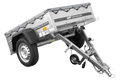 UNITRAILER GARDEN 150 KIPP – Pkw-Anhänger 150 × 106 cm – H-0-Rahmen und graue Flachplane