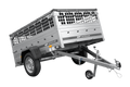 UNITRAILER GARDEN 201 KIPP – Pkw-Anhänger 200 × 125 cm – Gitterbordwände, H-0-Rahmen und graue Flachplane
