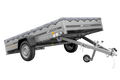 UNITRAILER GARDEN 265 KIPP – Pkw-Anhänger 264 × 150 cm – H-0, graue Flachplane